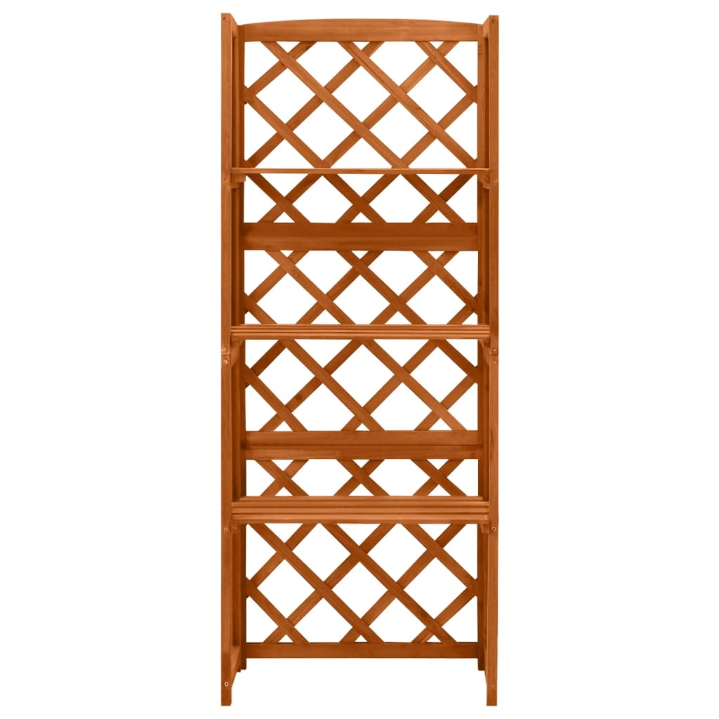 Espalier med hyller 55x30x140 cm heltre gran