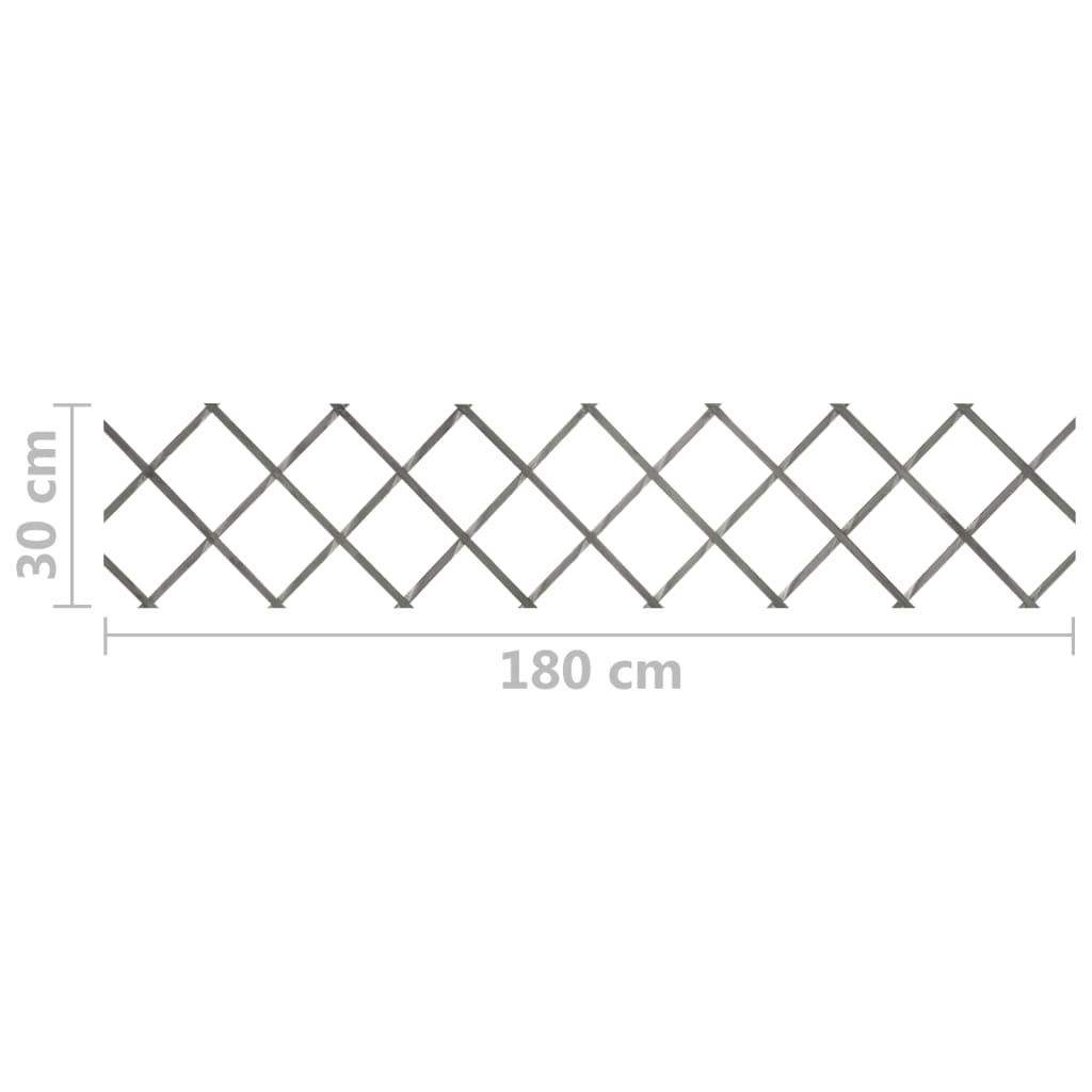Espaliergjerder 5 stk heltre gran 180x30 cm grå