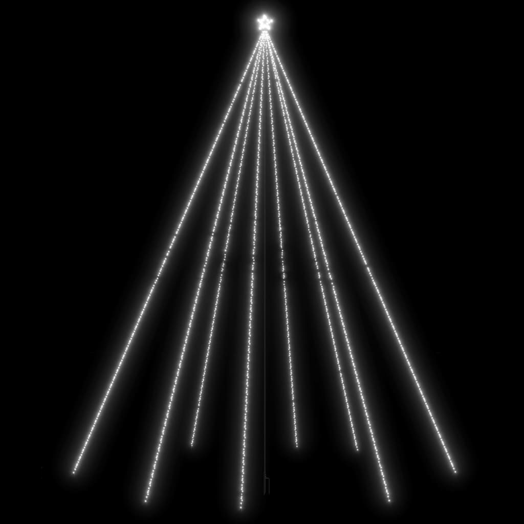 LED juletre Innendørs Utendørs 1300 LEDs Kald Hvit 8 m