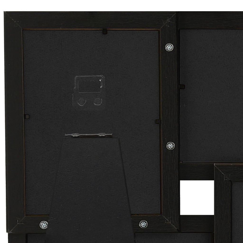 Fotorammekollasj for 4x(10x15 cm) bilde svart MDF