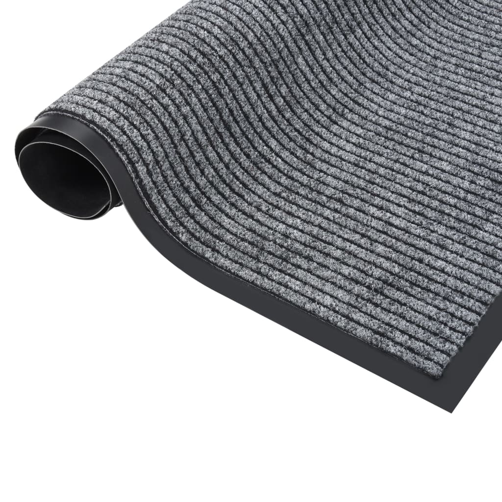 Dørmatte stripet grå 80x120 cm