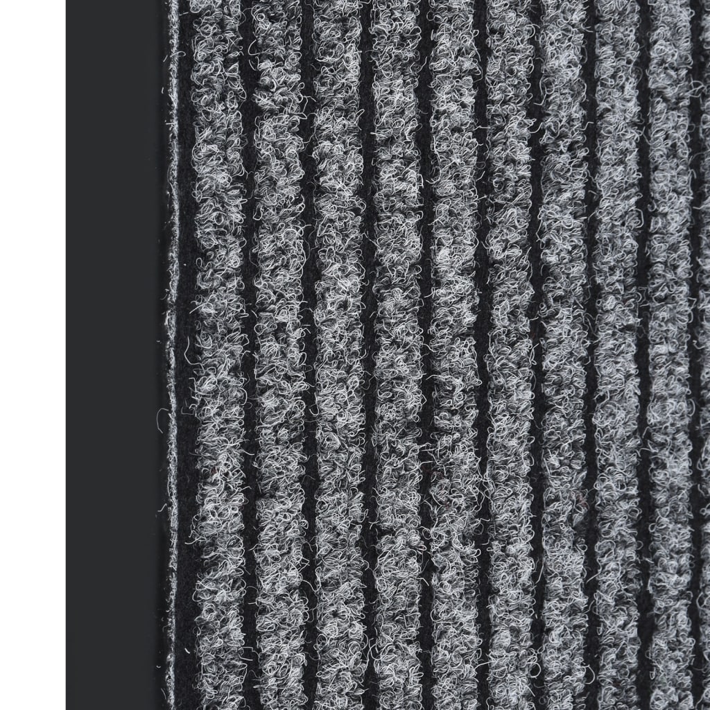 Dørmatte stripet grå 80x120 cm