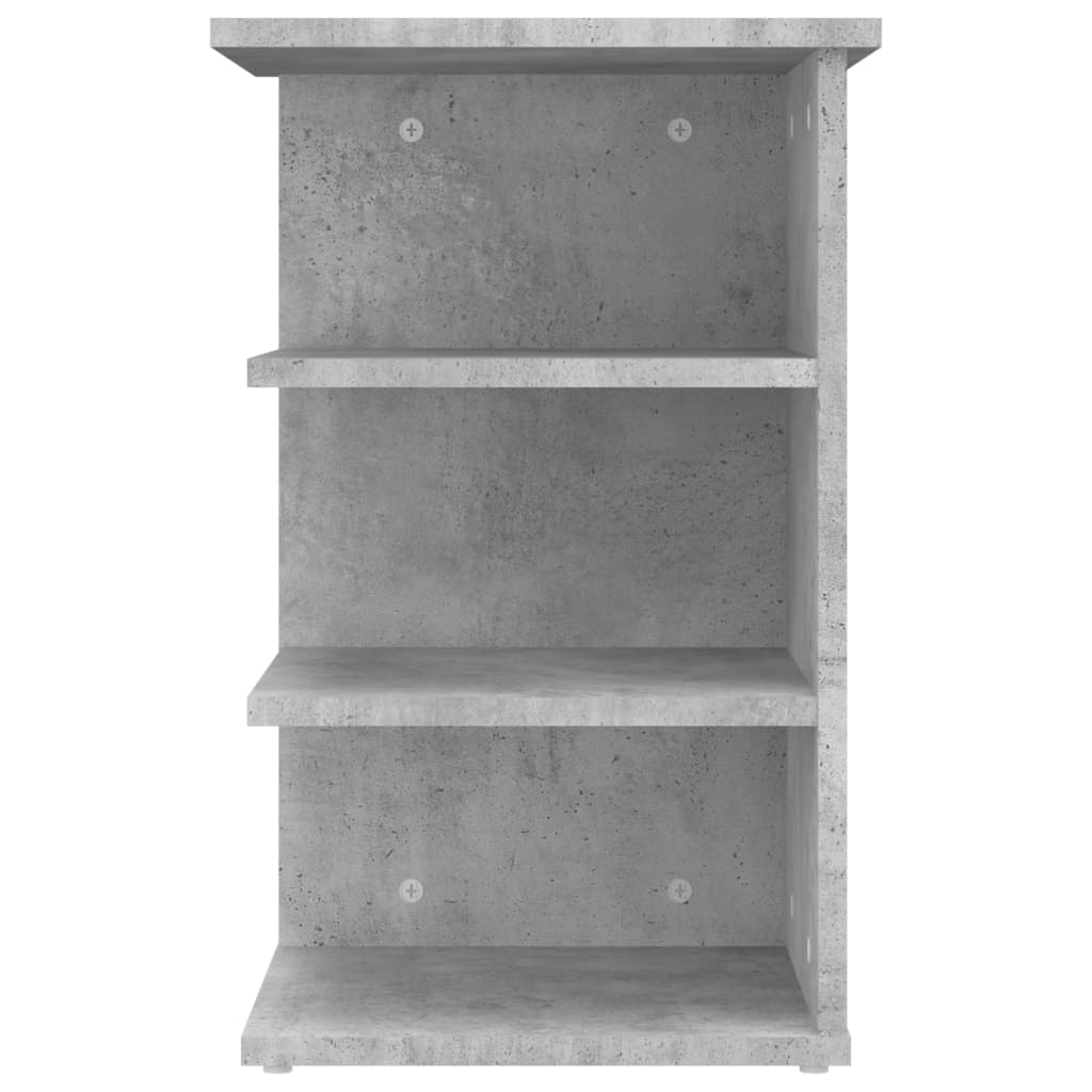 Sideskap betonggrå 35x35x55 cm konstruert tre