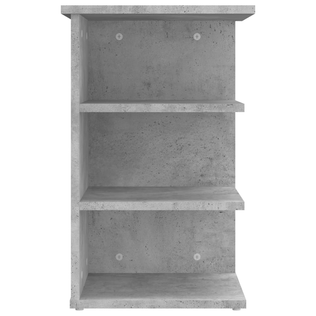 Sideskap betonggrå 35x35x55 cm konstruert tre