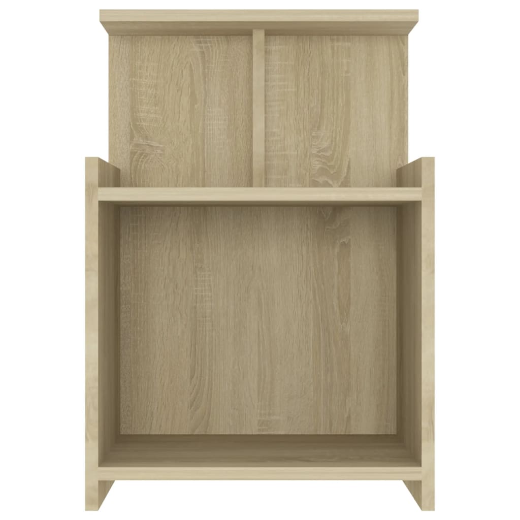 Nattbord 2 stk sonoma eik 40x35x60 cm konstruert tre
