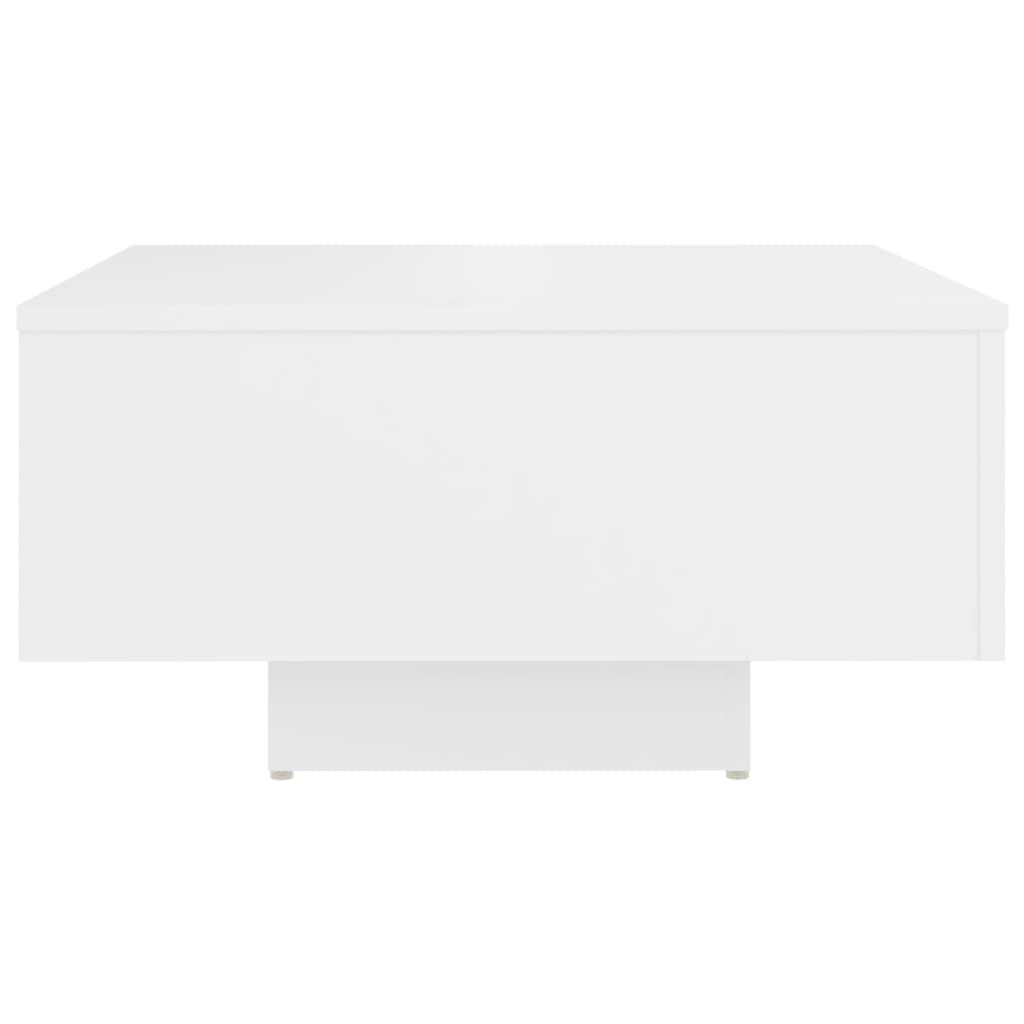 Salongbord hvit 60x60x31,5 cm konstruert tre