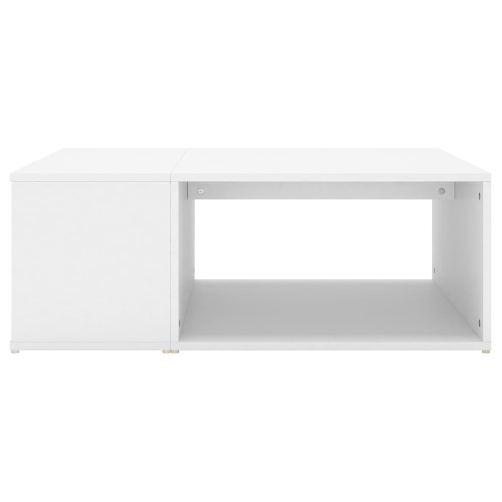Salongbord hvit 90x67x33 cm konstruert tre
