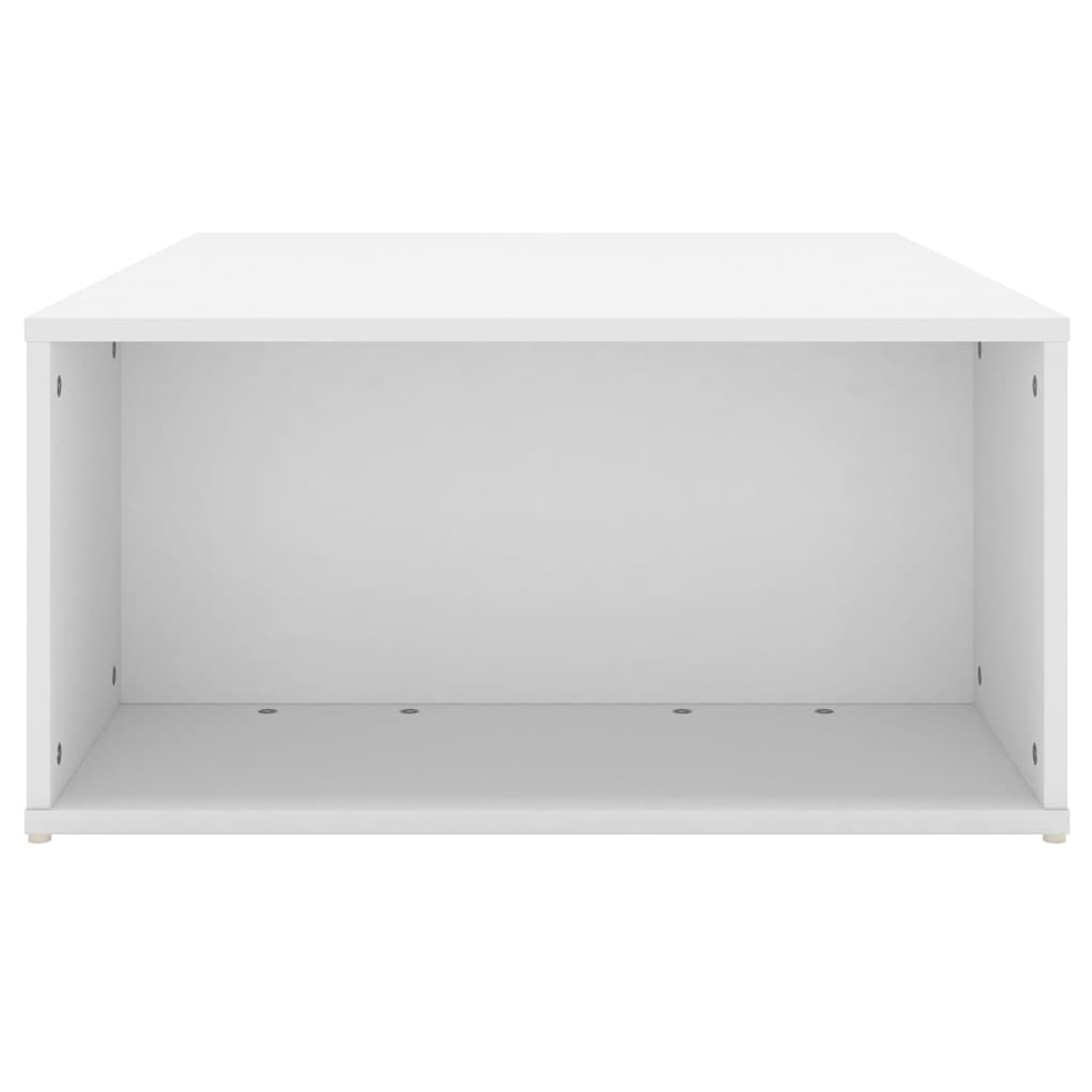 Salongbord hvit 90x67x33 cm konstruert tre