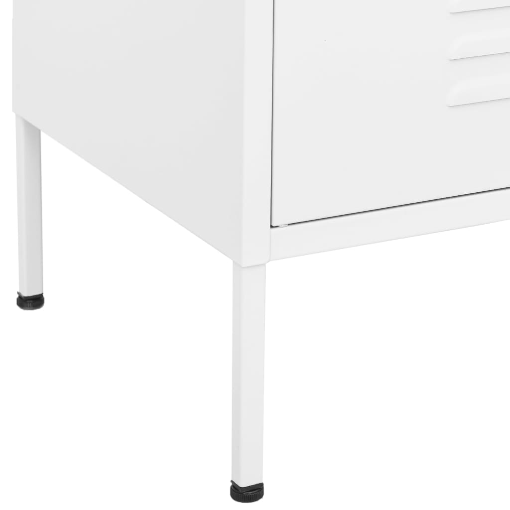 Oppbevaringsskap hvit 80x35x101,5 cm stål