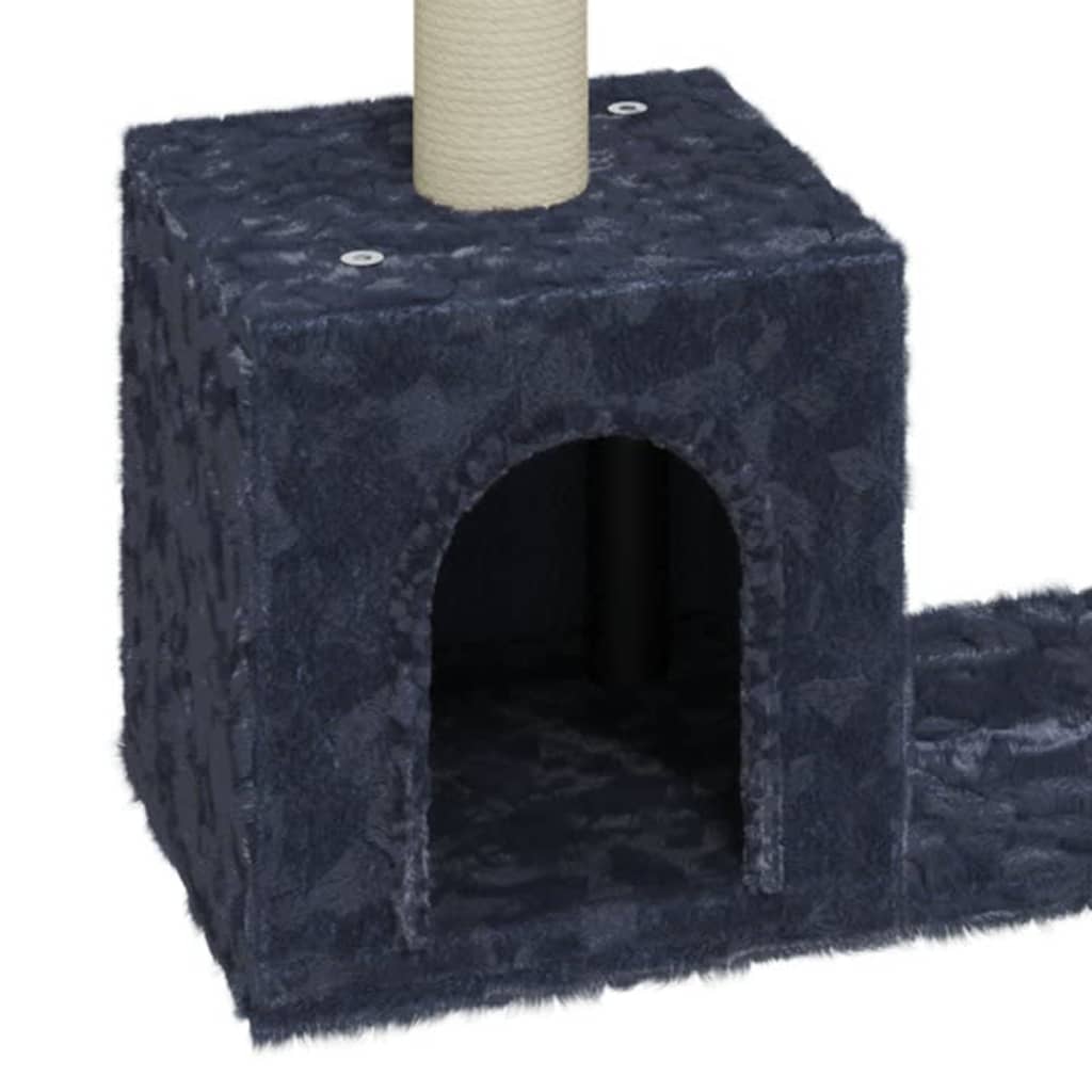 Kattetre med klorestolper i sisal mørkegrå 60 cm