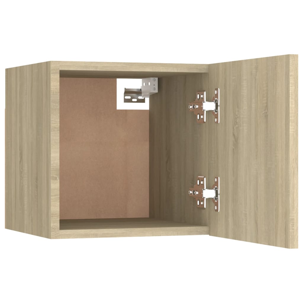 Nattbord sonoma eik 30,5x30x30 cm konstruert tre