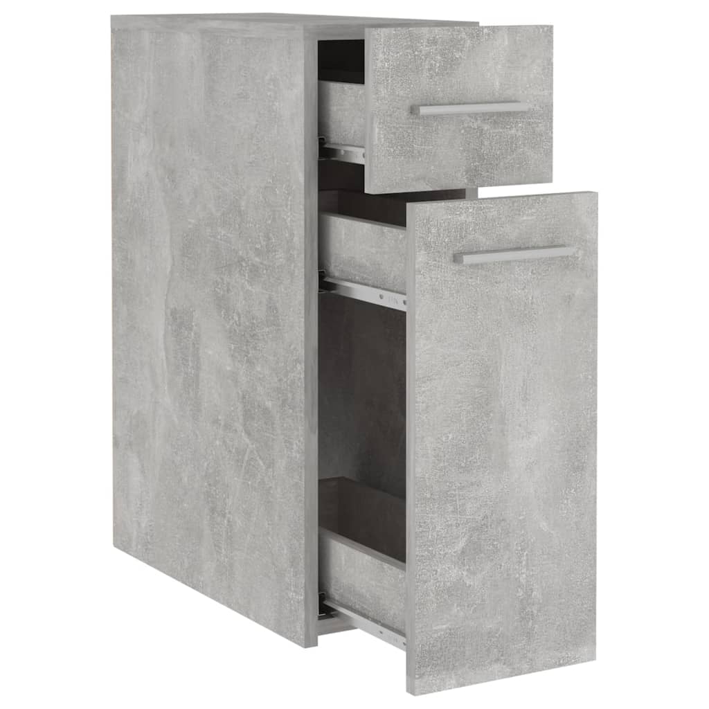 Apotekskap betonggrå 20x45,5x60 cm konstruert tre