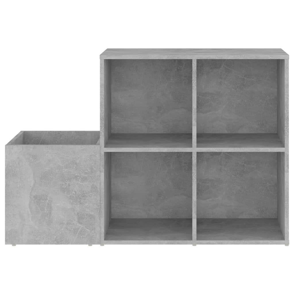 Skoskap for gang betonggrå 105x35,5x70 cm konstruert tre