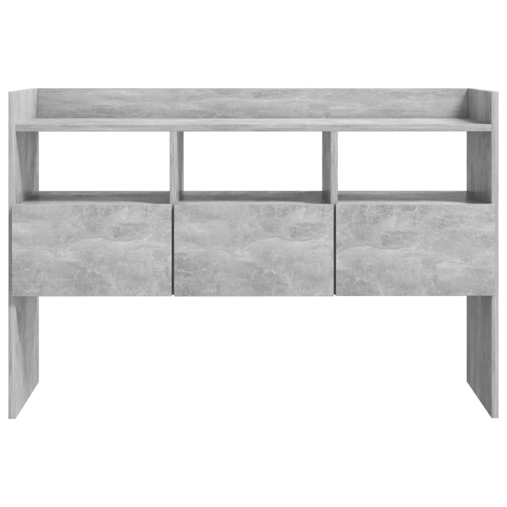 Skjenk betonggrå 105x30x70 cm konstruert tre