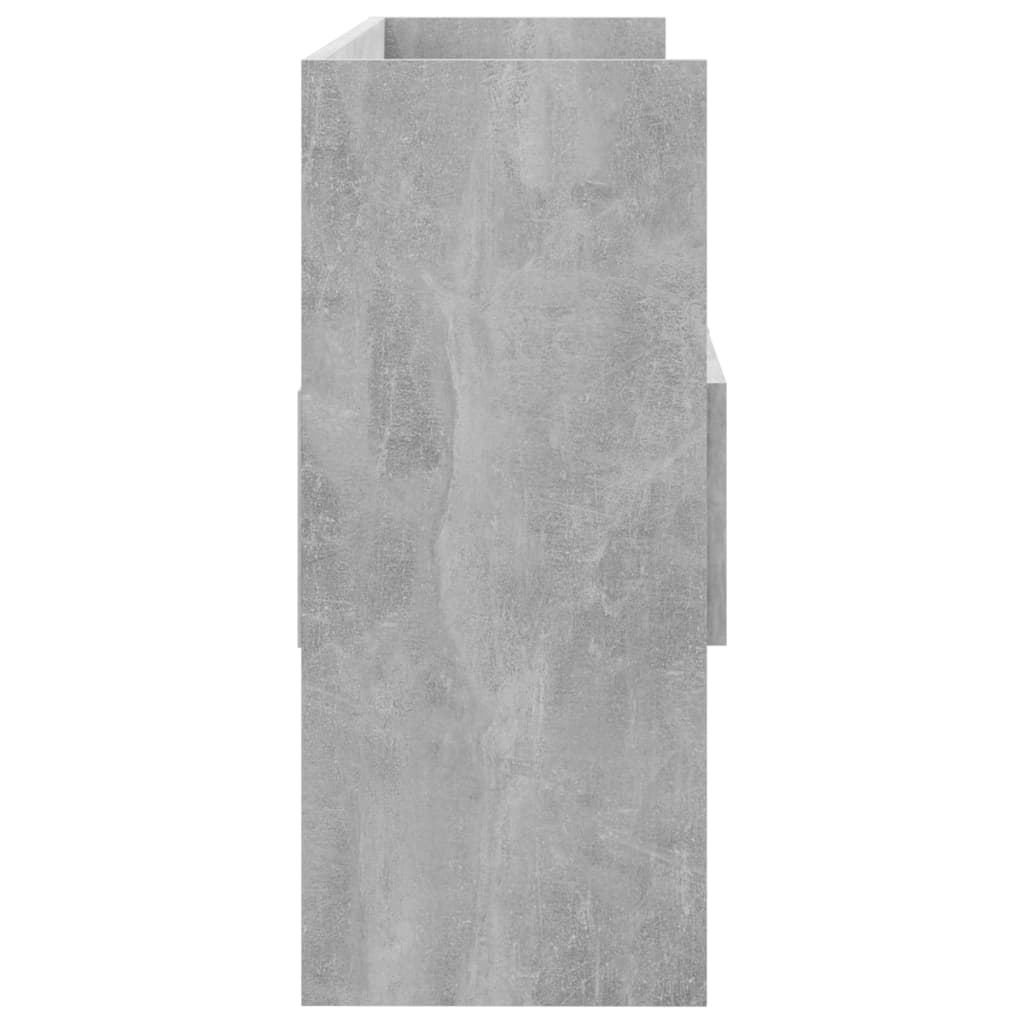 Skjenk betonggrå 105x30x70 cm konstruert tre