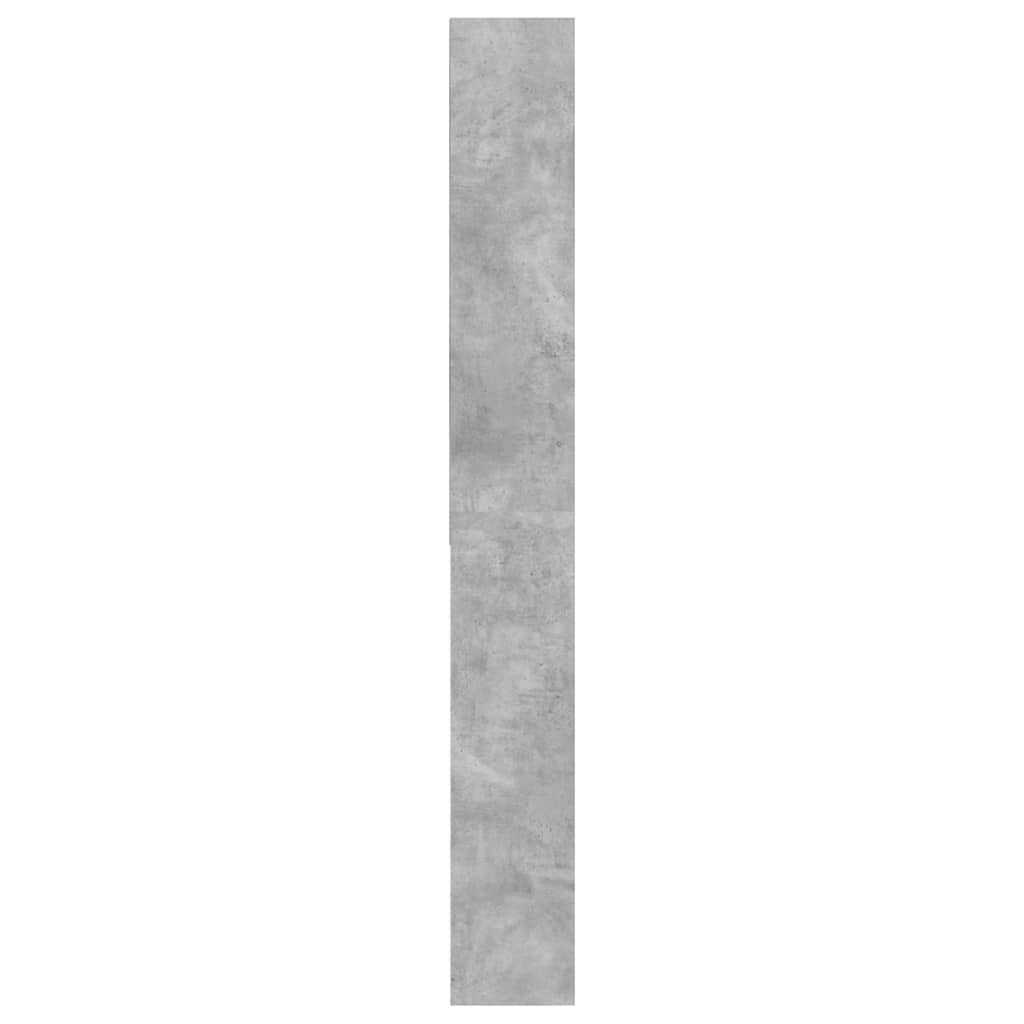 Vaskemaskinskap betonggrå 64x24x190 cm