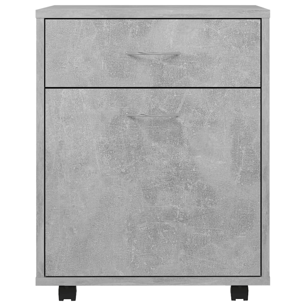 Rulleskap betonggrå 45x38x54 cm konstruert tre