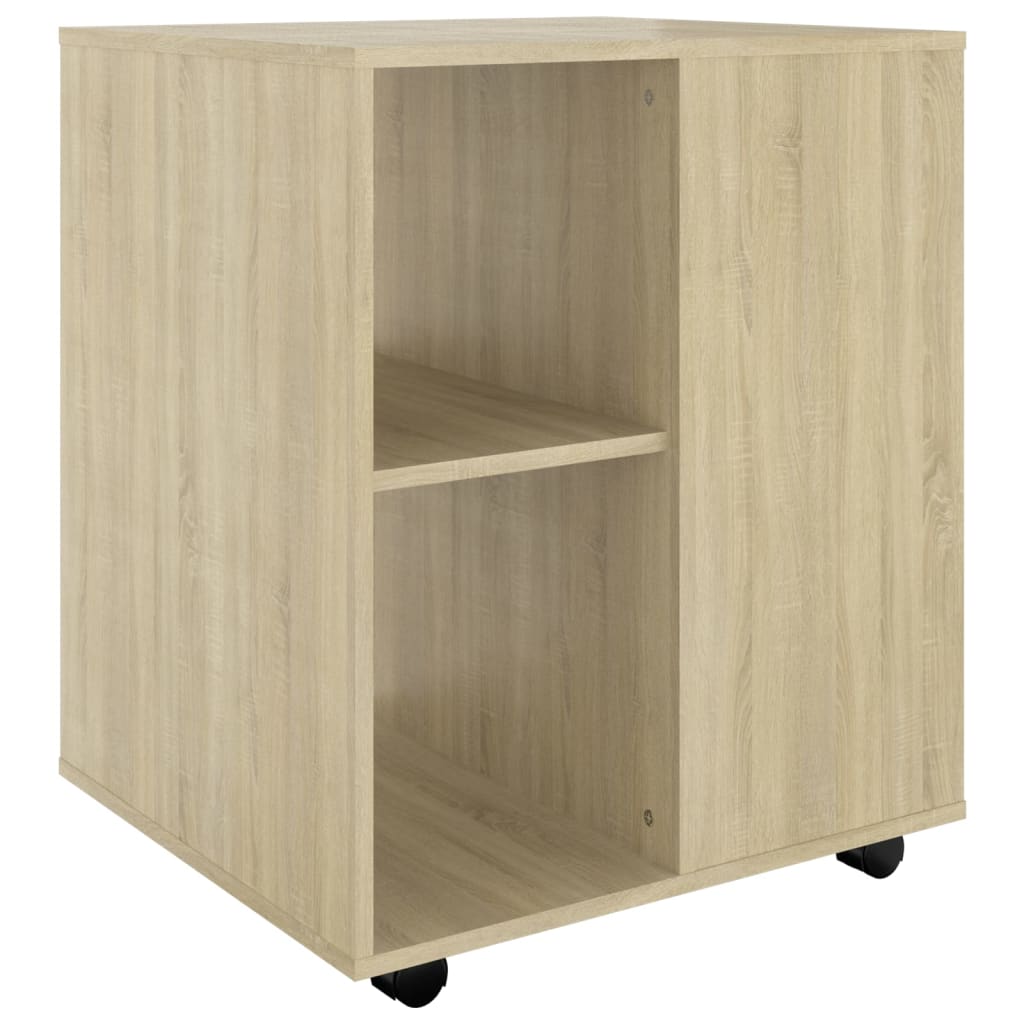 Rulleskap sonoma eik 60x53x72 cm konstruert tre