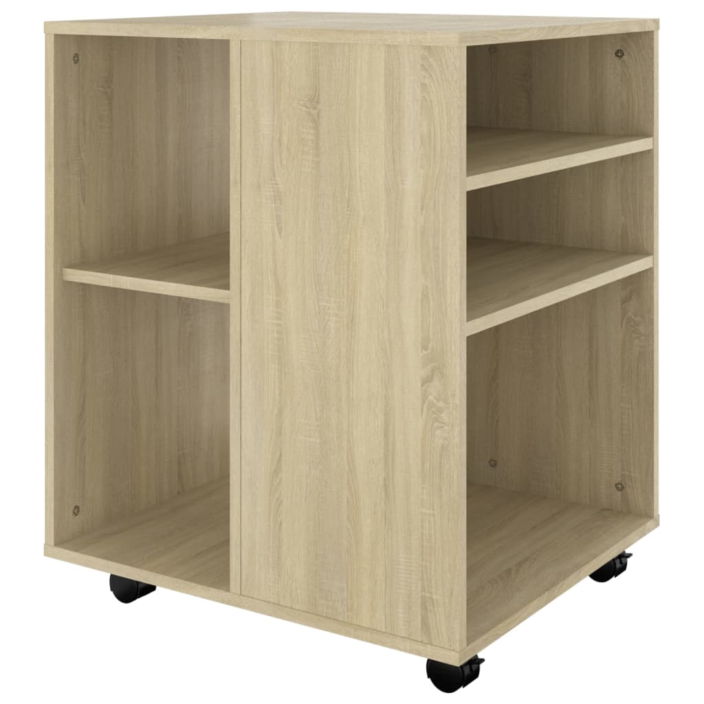Rulleskap sonoma eik 60x53x72 cm konstruert tre