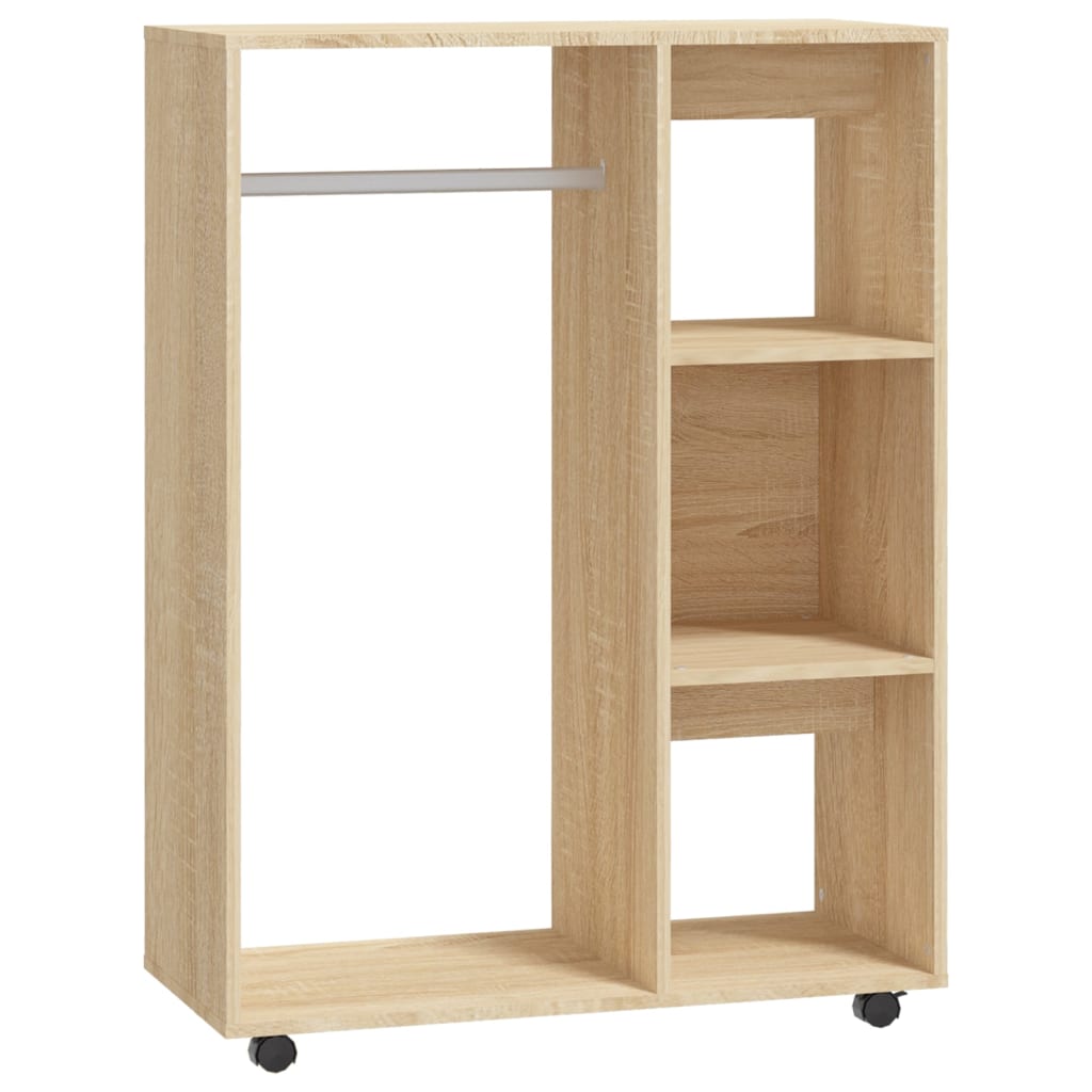 Garderobe sonoma eik 80x40x110 cm konstruert tre