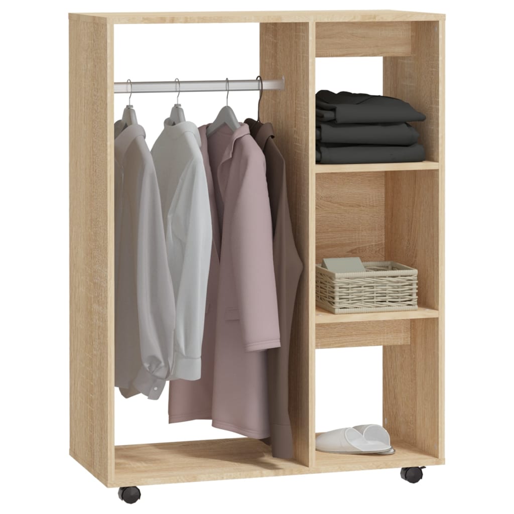 Garderobe sonoma eik 80x40x110 cm konstruert tre