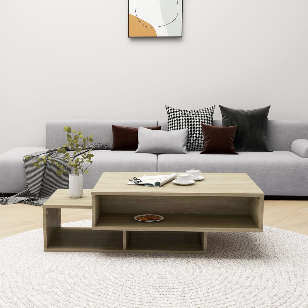 Salongbord sonoma eik 105x55x32 cm konstruert tre