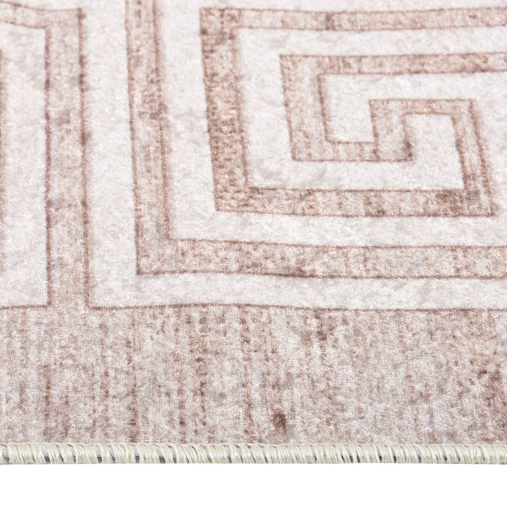 Vaskbart teppe 80x300 cm beige