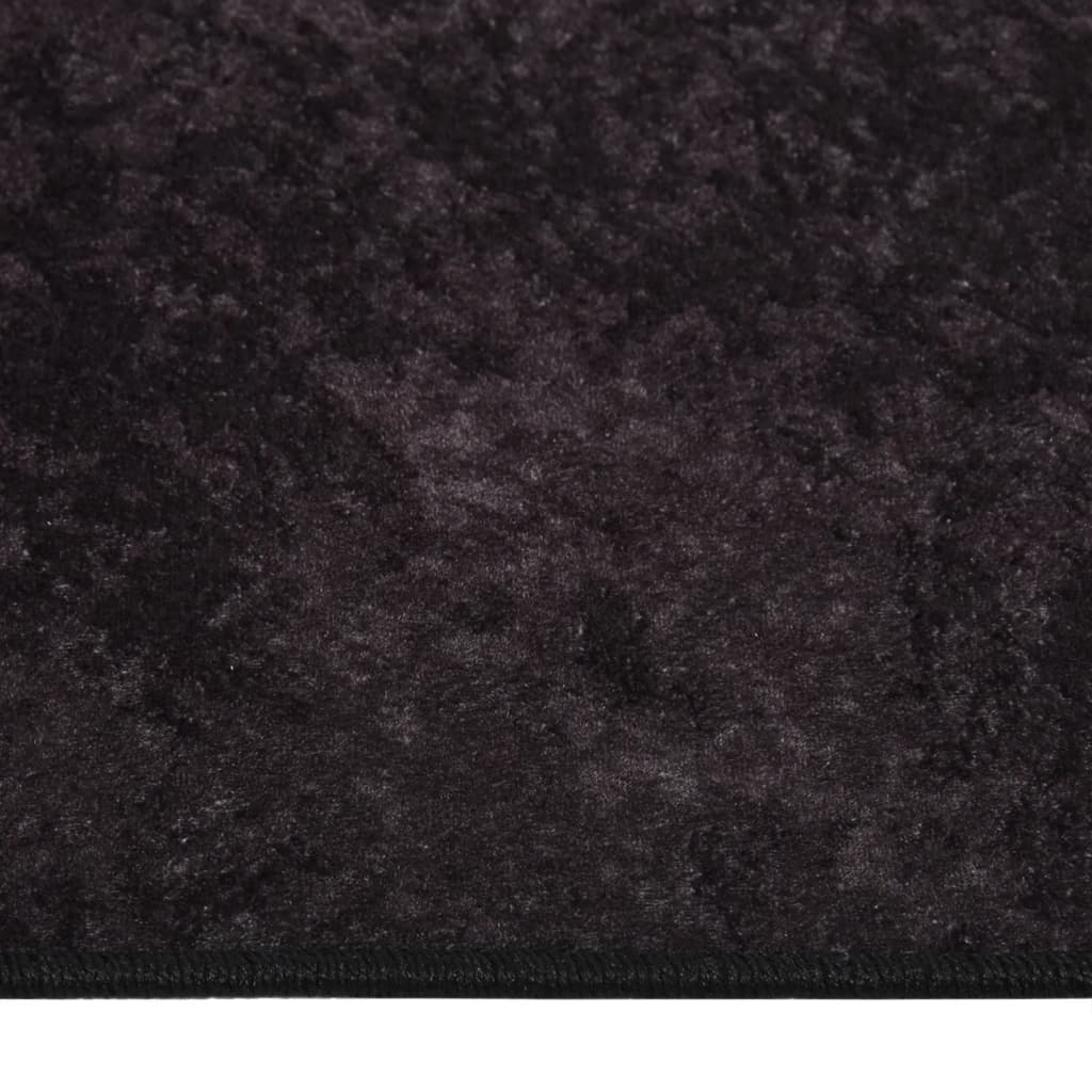 Vaskbart teppe 80x150 cm antrasitt