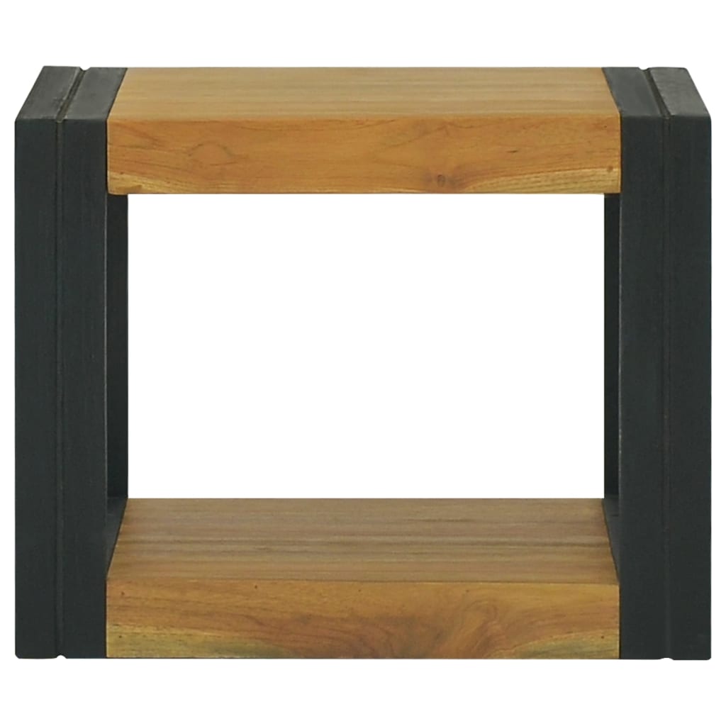Veggmontert baderomsskap 45x45x35 cm heltre teak