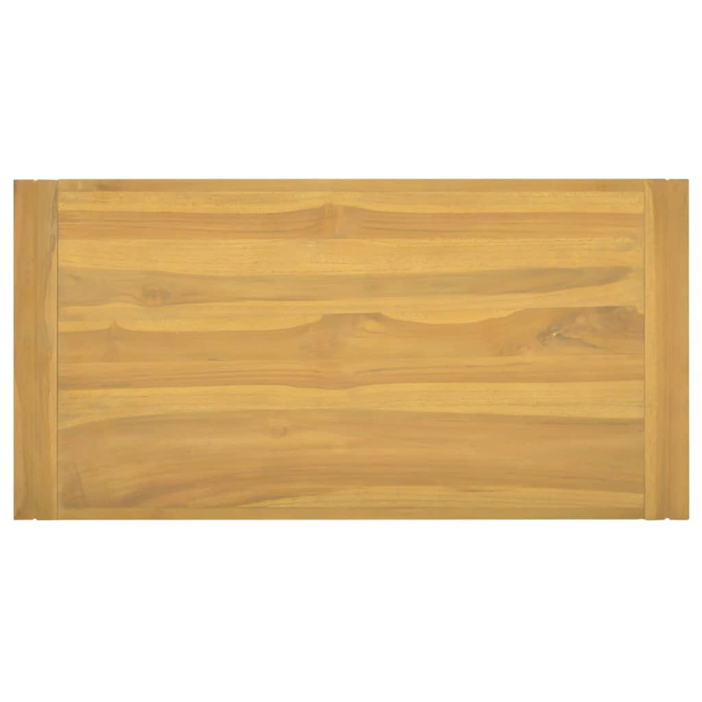 Veggmontert baderomsskap 90x45x35 cm heltre teak
