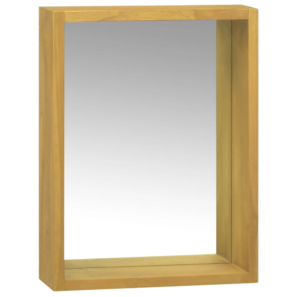 Speilskap 30x10x40 cm heltre teak