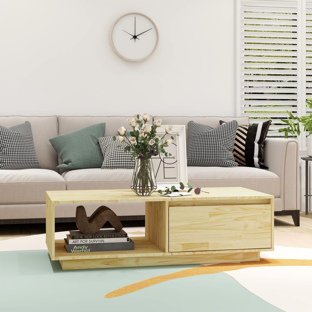 Salongbord 110x50x33,5 cm heltre furu