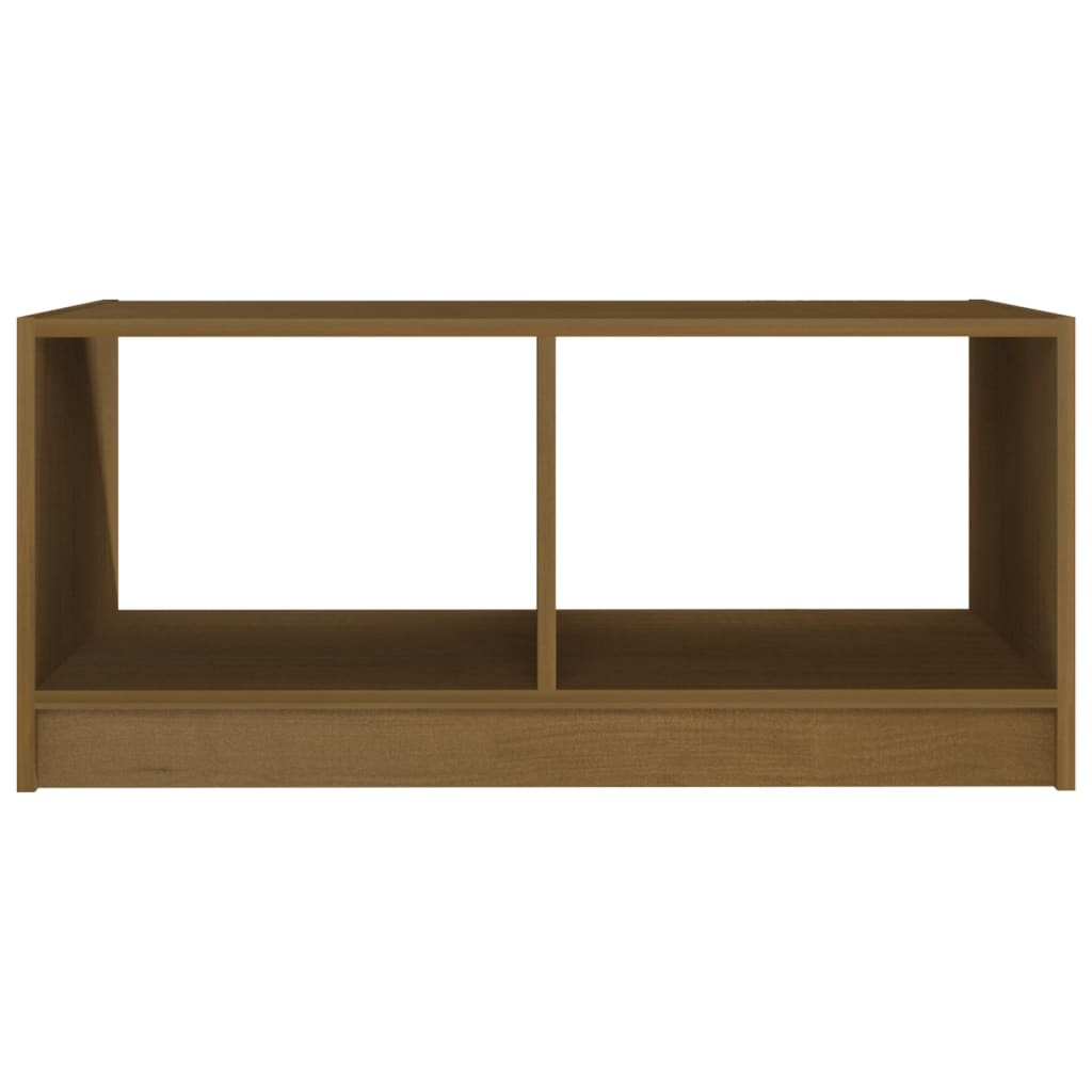 Salongbord 75x50x33,5 cm heltre furu honningbrun