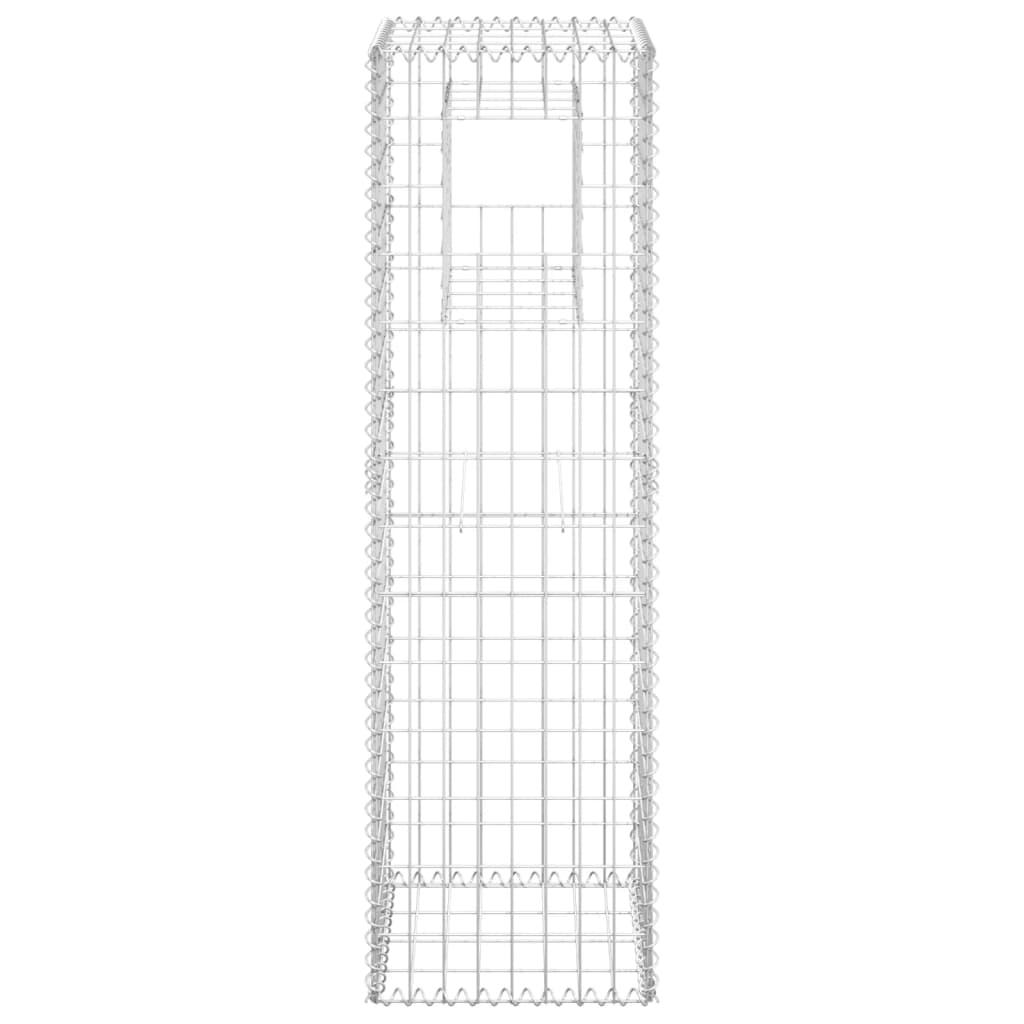 Gabionstolper 2 stk 40x40x140 cm jern