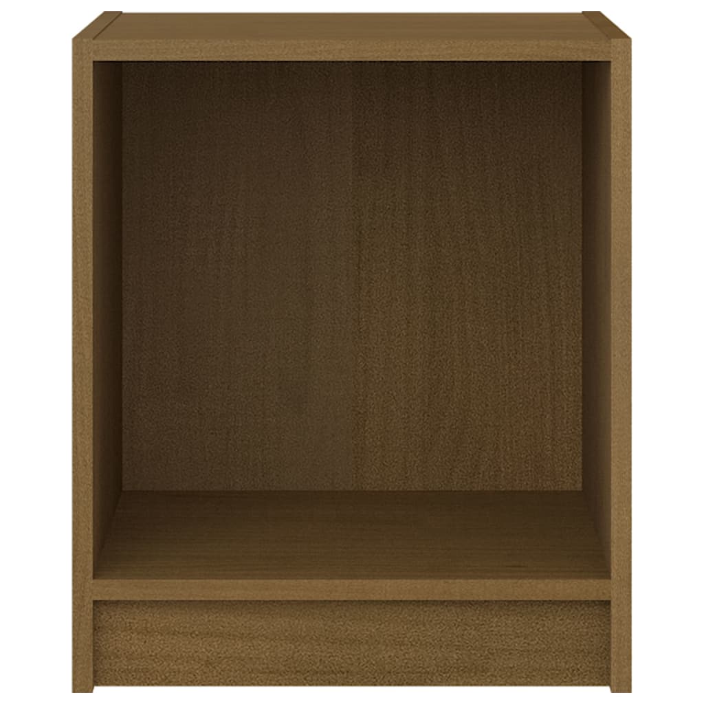 Nattbord 2 stk honningbrun 35,5x33,5x41,5 cm heltre furu