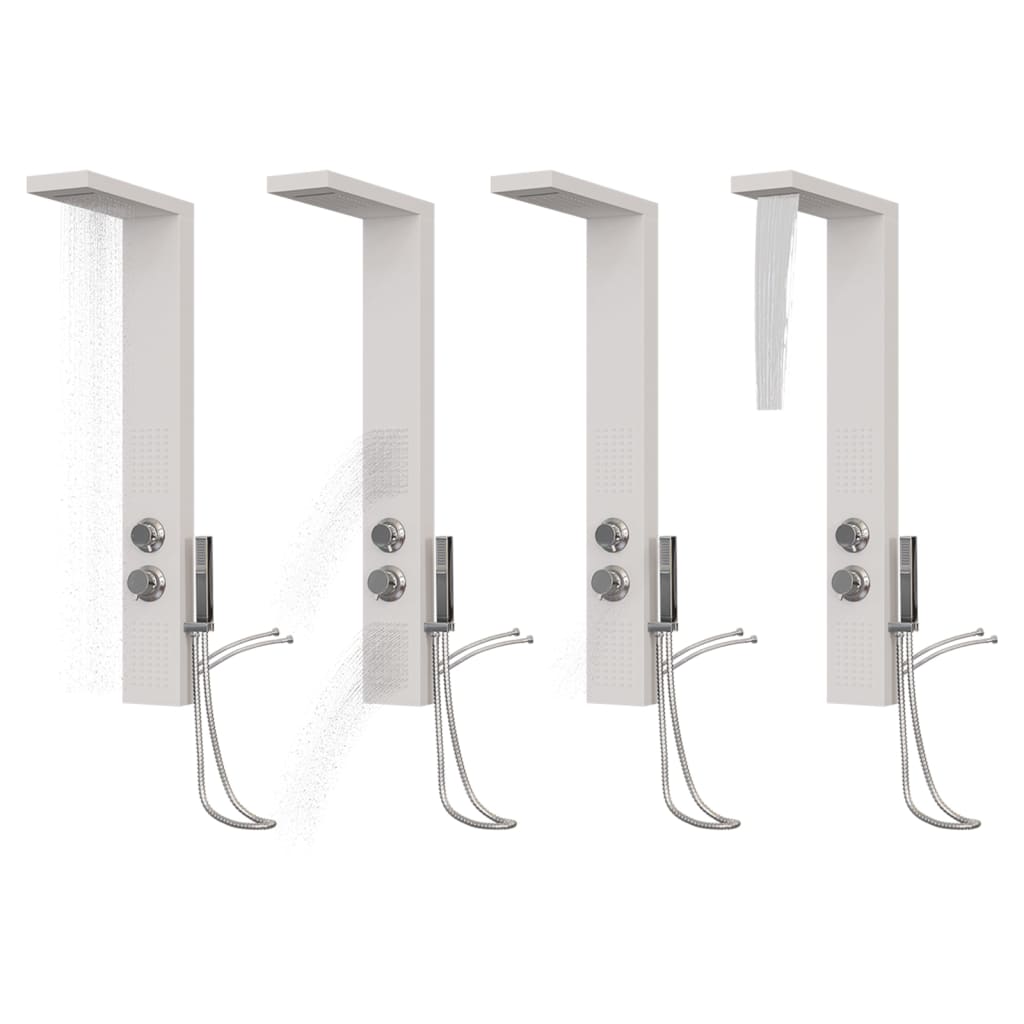 Dusjpanel aluminium hvit