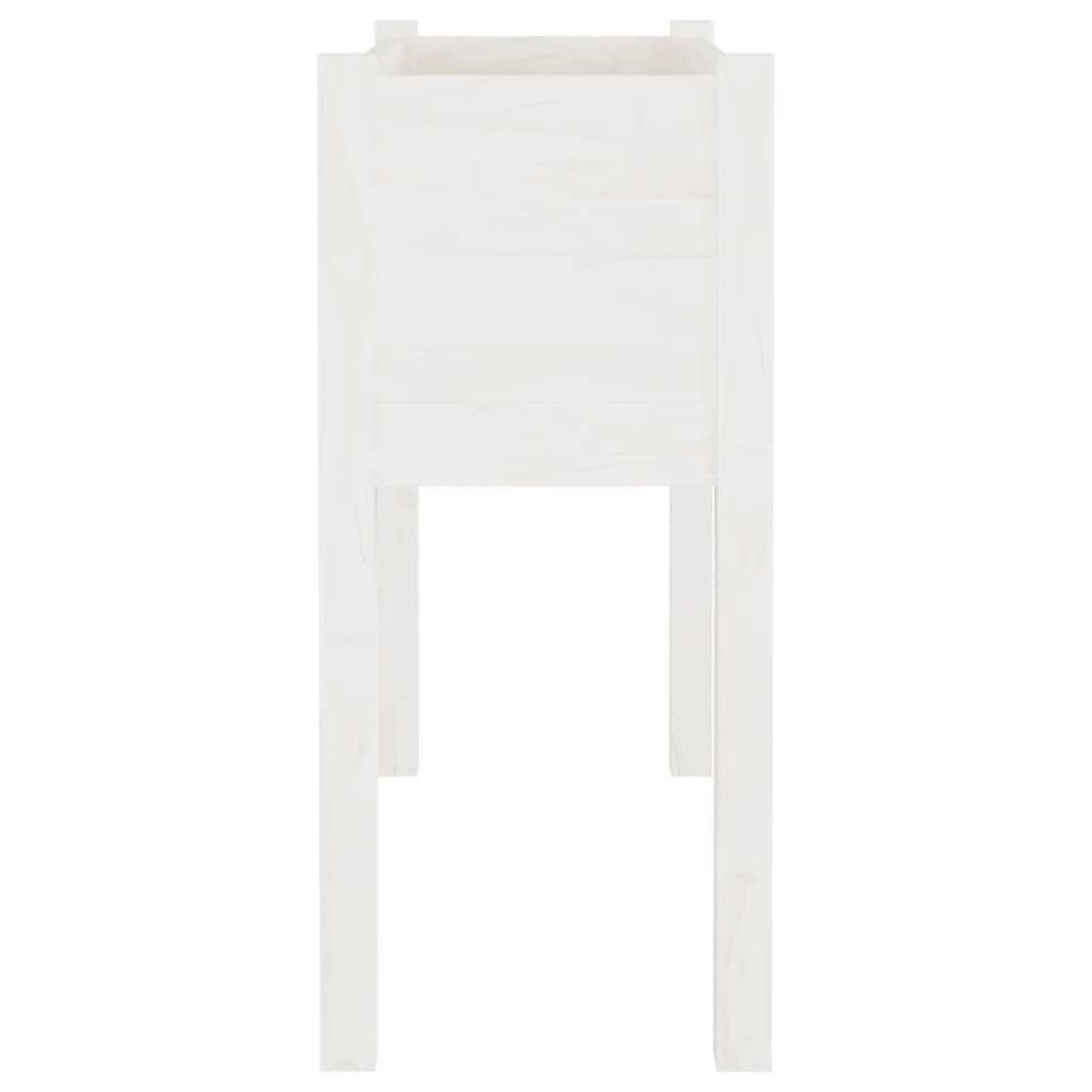 Plantekasser 2 stk hvit 70x31x70 cm heltre furu