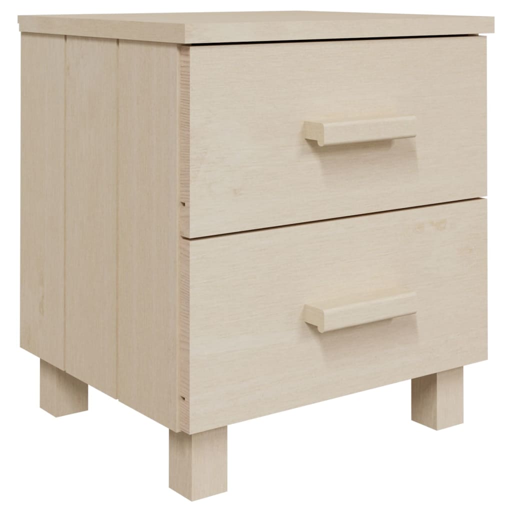 Nattbord HAMAR 2 stk honningbrun 40x35x44,5 cm heltre