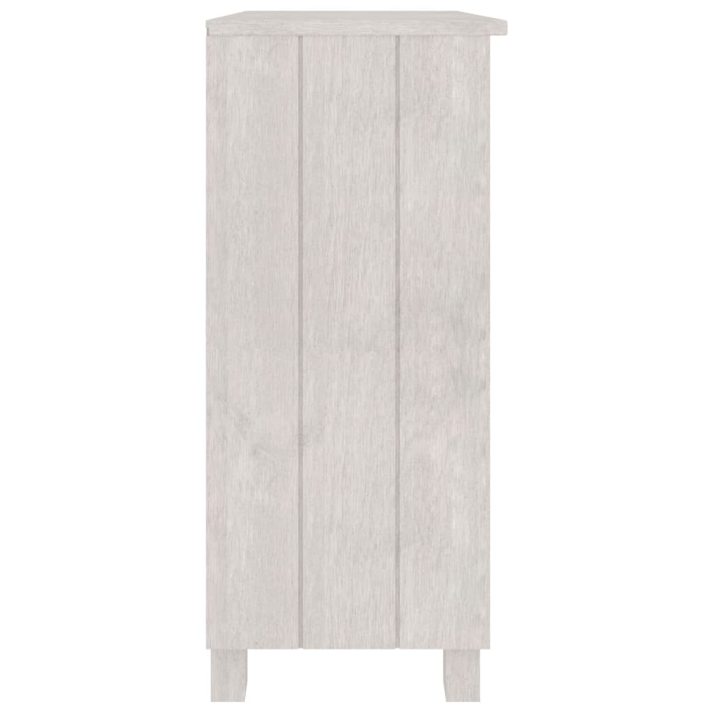 Skjenk HAMAR hvit 85x35x80 cm heltre furu