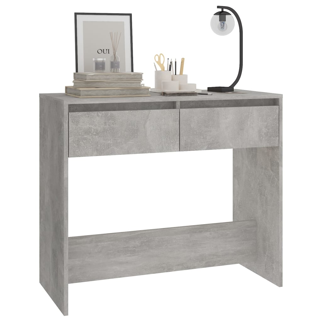 Konsollbord betonggrå 89x41x76,5 cm konstruert tre