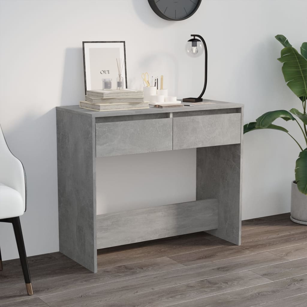Konsollbord betonggrå 89x41x76,5 cm konstruert tre