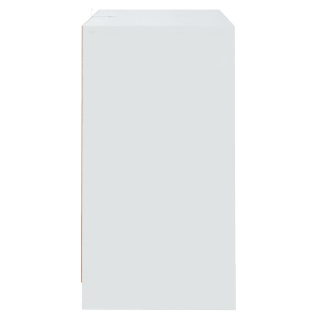 Skjenk hvit 70x41x75 cm konstruert tre
