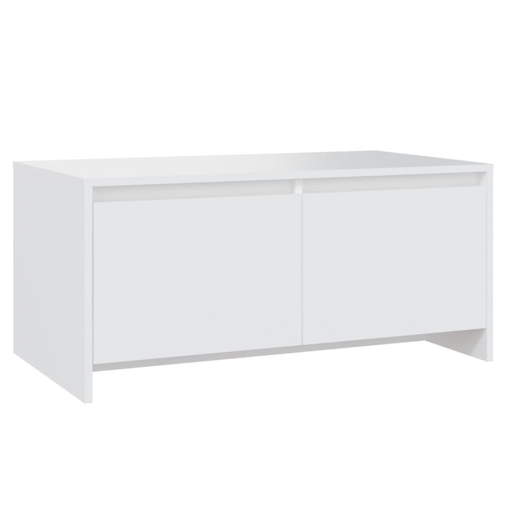 Salongbord hvit 90x50x41,5 cm konstruert tre