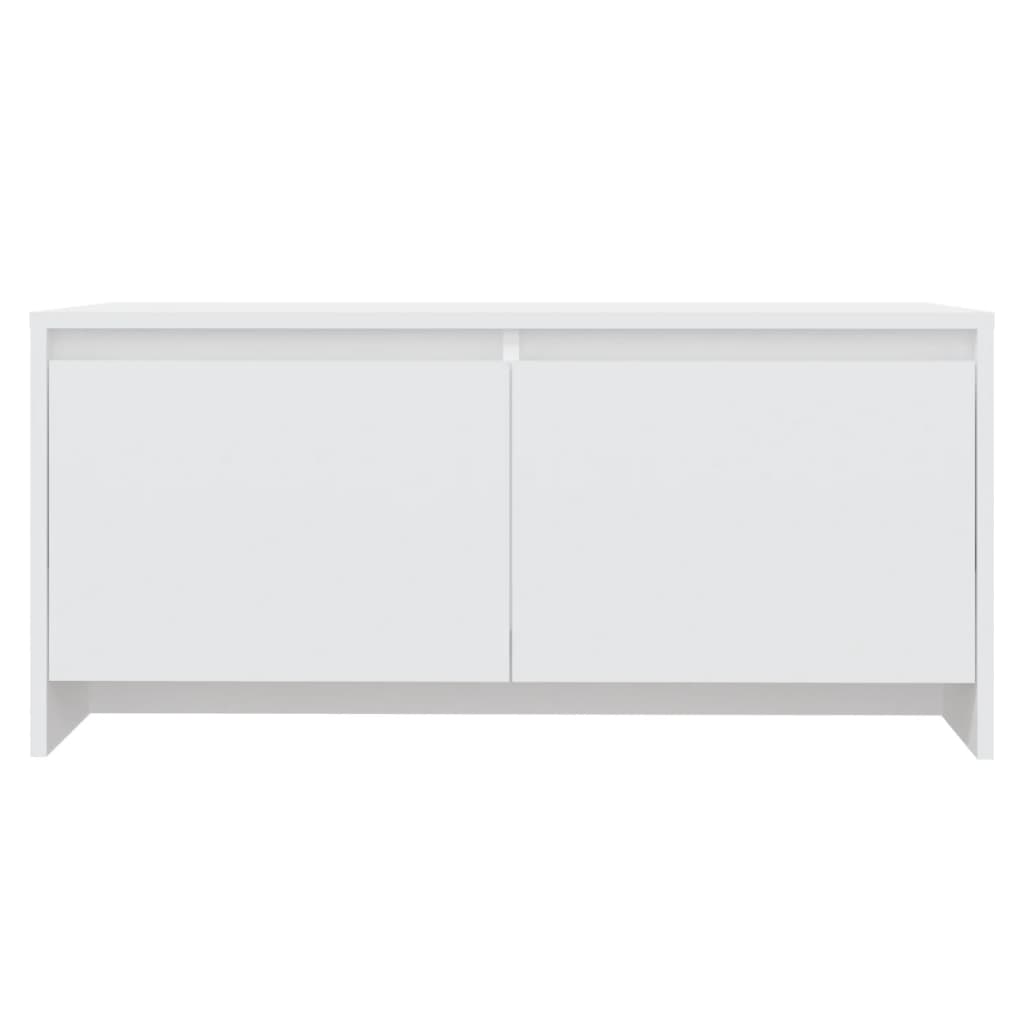 Salongbord hvit 90x50x41,5 cm konstruert tre