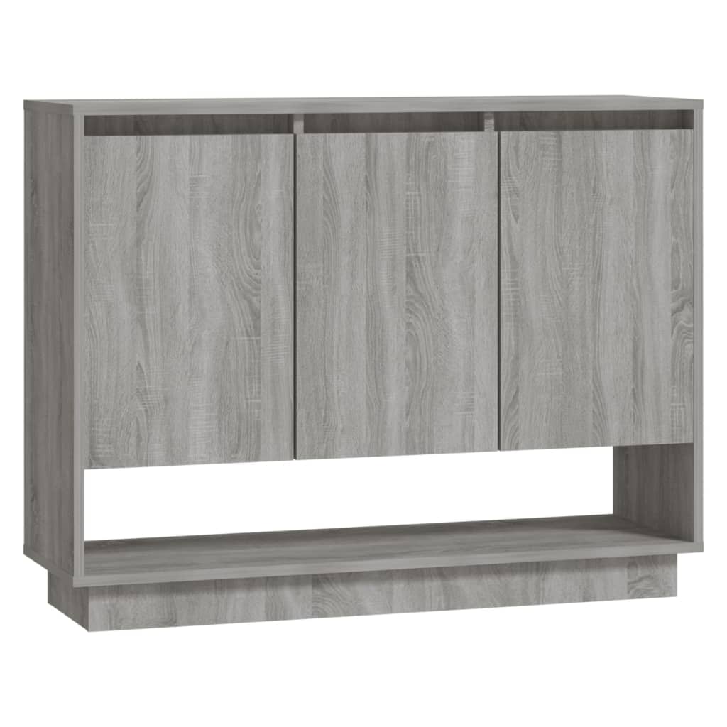 Skjenk grå sonoma eik 97x31x75 cm konstruert tre