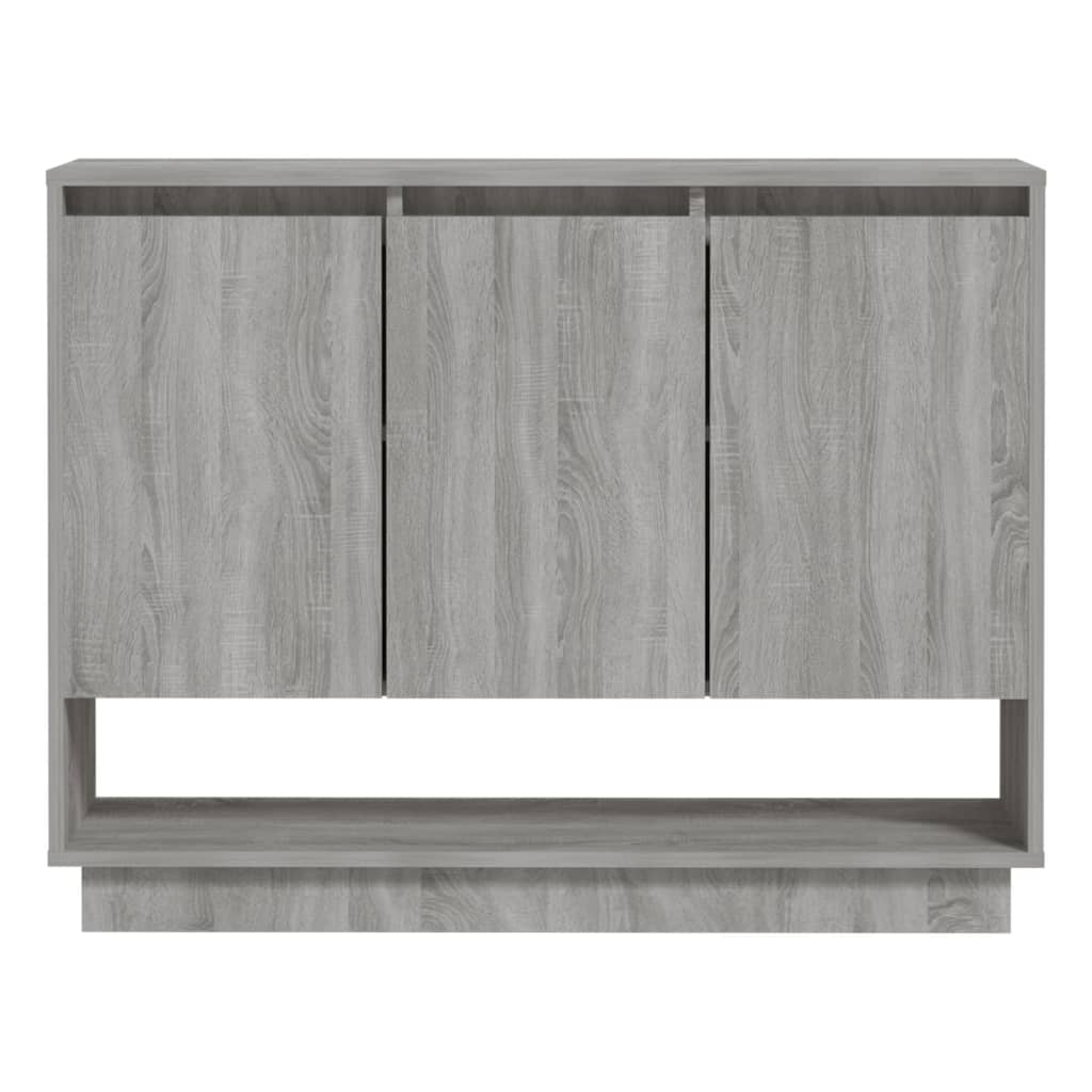 Skjenk grå sonoma eik 97x31x75 cm konstruert tre