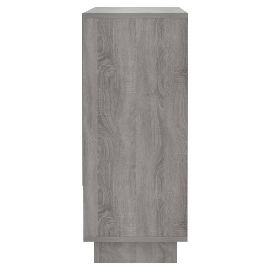 Skjenk grå sonoma eik 97x31x75 cm konstruert tre