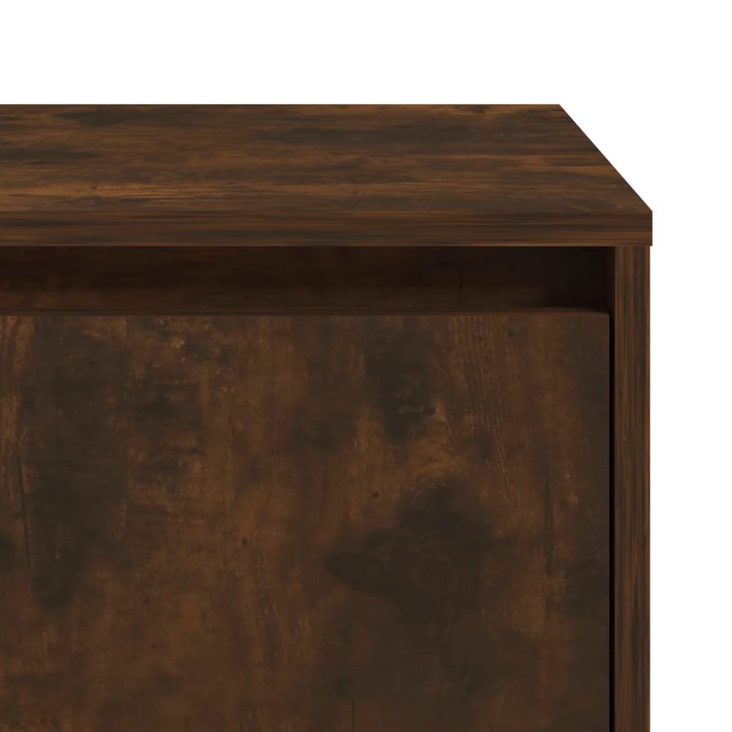 Nattbord 2 stk røkt eik 45x34x44,5 cm konstruert tre