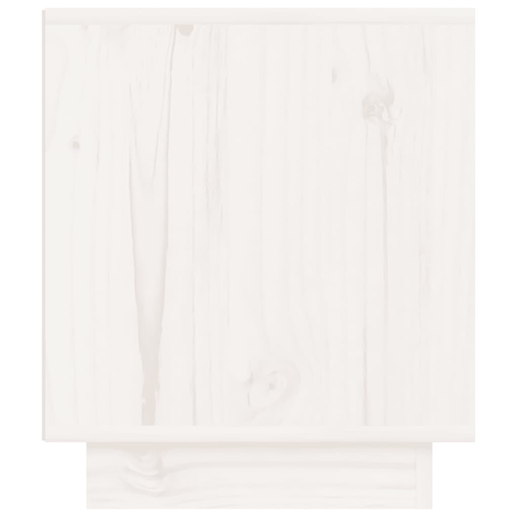Nattbord 2 stk 40x34x40 cm heltre furu hvit