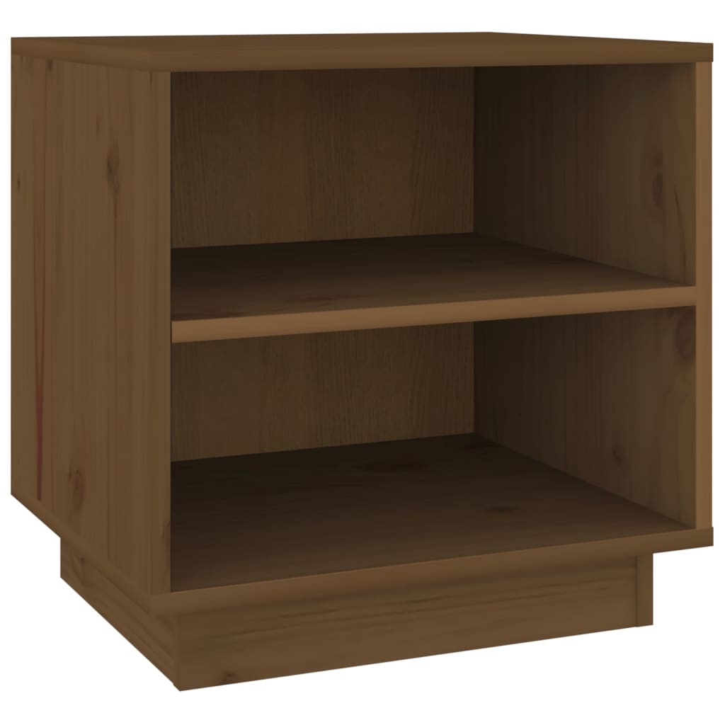 Nattbord 2 stk honningbrun 40x34x40 cm heltre furu